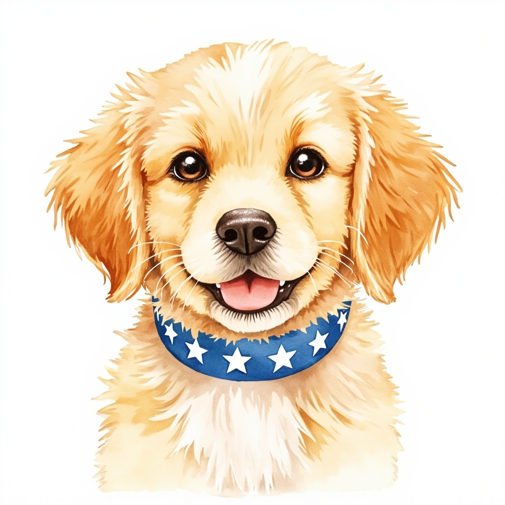 Luna the golden retriever